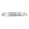 Blickman Medical Countertop – 24 1/8 in W x 24 in D – Stainless Steel Construction – Medical Grade Casework