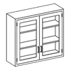 Blickman Medical Supply Wall Cabinet - Double Door – 35 in W x 30 in H x 13 in D – for Clinical Supply Storage