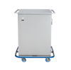 Blickman Mini Case Cart – 29 5/8 in W x 40 1/2 in H x 29 in D – Fully Welded Stainless Steel – Steel Build