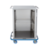 Blickman Mini Case Cart – 29 5/8 in W x 40 1/2 in H x 29 in D – Fully Welded Stainless Steel – Steel Build