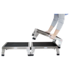 Blickman EZ Stacking Foot Stool – Stainless Steel Construction – for Exam and Operating Rooms – Steel Build