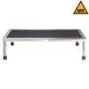 Blickman Kent Foot Stool – 18 in W x 8 in H x 12 in D – Stainless Steel Construction – Stable Step Platform