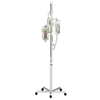 Blickman Irrigation Tower – Height Adjustable – Swivel Caster Base – for Hospital and Clinic Use – Steel Build
