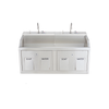 Blickman Lodi Scrub Sink (Double Station) – for Surgical Scrub Areas – Hands-Free Faucet Options – Steel Build