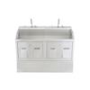 Blickman Lodi Scrub Sink (Double Station) – for Surgical Scrub Areas – Hands-Free Faucet Options – Steel Build