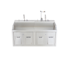 Blickman Lodi Scrub Sink (Double Station) – for Surgical Scrub Areas – Hands-Free Faucet Options – Steel Build