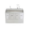 Blickman Lodi Scrub Sink (Double Station) – for Surgical Scrub Areas – Hands-Free Faucet Options – Steel Build