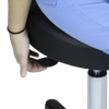 Blickman Economy Stool – Height Adjustable Seat – Vinyl Upholstered Seat – Five-Leg Base Design – Steel Build