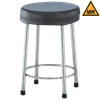 Blickman MR Exam Stool – 15 in Diameter – Height Adjustable Seat – Vinyl Upholstered Seat – Steel Build