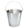 Blickman Kickbucket Pail (13 Qt.) – 11 1/2 in Diameter – Basin Ring Design – with Swivel Casters – Steel Build