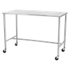 Blickman Sawyer Instrument Table – 30 in W x 34 in H x 16 in D – Stainless Steel Construction – Steel Build