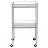 Blickman Medical Utility Table – 20 in W x 34 in H x 16 in D – Stainless Steel Construction – Steel Build