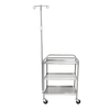 Blickman Medium Duty Utility Cart with Side Rails – 27 1/2 in W x 40 in H – with Swivel Casters – Steel Build