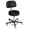 Blickman Foot Operated Stool – Height Adjustable Seat – Vinyl Upholstered Seat – for Exam and Procedure Rooms