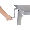 Blickman Georgetown Medical Table – Stainless Steel Construction – Lower Shelf and H-Brace – Steel Build