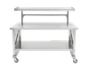Blickman Medical Back Table – 48 inL x 30 in D – Stainless Steel Construction – Lower Shelf and H-Brace