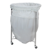 Blickman Nylon Hamper Bag – 18 in Diameter – Stainless Steel Frame – for Soiled Linen Collection – Steel Build