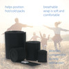 Core Products Black Neoprene Core Wraps, Compression Therapy Wrap – 2 Configurations – 2.5" x 18"