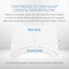 Core Products Cerv-Align Cervical Support Pillow – 2 Configurations – OEM Supply – OEM – Therapy Grade Supply