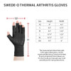 Core Products Swede-O Thermal Arthritis Gloves (pair) – 6 Configurations – Sizes X Small to X Large