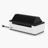 Luxor Open Desktop 12-Device Charging Station, White 23.6x11.8x10.9 in with AC Outlets Commercial Grade Build