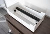 Luxor Open Desktop 12-Device Charging Station, White 23.6x11.8x10.9 in with AC Outlets Commercial Grade Build