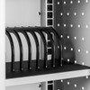 Luxor Secure Wall-Mount/Desktop 16-Device Chromebook and Tablet Vertical Charging Locker, Gray