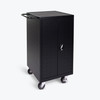 Luxor Secure Mobile 18-Device Laptop and Chromebook Charging Cart, Black Locking Design with AC Outlets