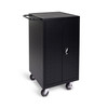 Luxor Secure Mobile 18-Device Laptop and Chromebook Charging Cart, Black Locking Design with AC Outlets