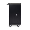 Luxor Secure Mobile 18-Device Laptop and Chromebook Charging Cart, Black Locking Design with AC Outlets