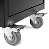 Luxor Secure Mobile 24-Device Chromebook and Tablet Charging Cart, Black Locking Design with AC Outlets