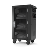 Luxor Secure Mobile 30-Device USB-C Laptop and Chromebook Charging Cart, Black Steel Build