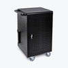 Luxor Secure Mobile 30-Device Chromebook and Tablet Charging Cart, Black Rolling Casters Locking Design