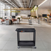 Luxor TUFFY XL Two-Shelf Multi-Purpose Utility Cart, 32" x 18" 35.25x18x34.25 in with 2 Shelves