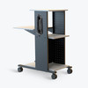 Luxor 40" Mobile Presentation Station - Electric 18x34.25x40 in Locking Design with Locking Security