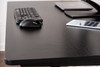 Luxor Mobile Crank Height Adjustable Standing Desk, 59" W x 29.5" D x 29.5" - 48.5" H, Black/Black Oak