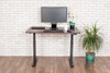 Luxor Mobile Electric Programmable Height Adjustable Standing Desk, 59" W x 29.5" D x 25.25" - 53.6" H,