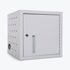 Luxor Secure Wall-Mount/Desktop 8-Device Chromebook and Tablet Charging Locker, Gray 14x14x14 in