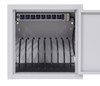 Luxor Secure Wall-Mount/Desktop 8-Device Chromebook and Tablet Charging Locker, Gray 14x14x14 in