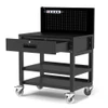 Luxor Heavy-Duty Mobile Workstation Steel Build Locking Design with Locking Security Commercial Grade Build