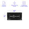 Luxor KwikBoost Courtesy Charging Station, Wall Mounted for 8 devices Designed for Daily Facility Use