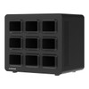 Luxor 9-Bay Battery Charger - KwikBoost EdgePower Designed for Daily Facility Use Commercial Grade Build