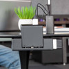 Luxor Clamp-On Desktop Charging Station - KwikBoost EdgePower for 3 devices with AC Outlets