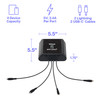 Luxor KwikBoost Mini Charging Hub - Tabletop Designed for Daily Facility Use Commercial Grade Build