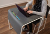 Luxor Lightweight Stackable Student Standing Desk and Chair 27x22x28 in Designed for Daily Facility Use