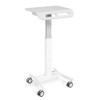 Luxor Vitalize Laptop Cart - Adjustable Height Rolling Medical Cart with Storage 24.25 lbs Capacity