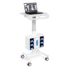 Luxor Vitalize Laptop Cart - Adjustable Height Rolling Medical Cart with Storage 24.25 lbs Capacity