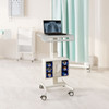 Luxor Vitalize Laptop Cart - Adjustable Height Rolling Medical Cart with Storage 24.25 lbs Capacity