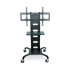 Luxor Mobile Flat Panel TV Stand + Mount 5x28x51 in Steel Build Rolling Casters Locking Design