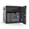 Luxor Secure Mobile/Freestanding Charging Locker 15x15x16.75 in for 10 devices Powder-Coated Steel Build